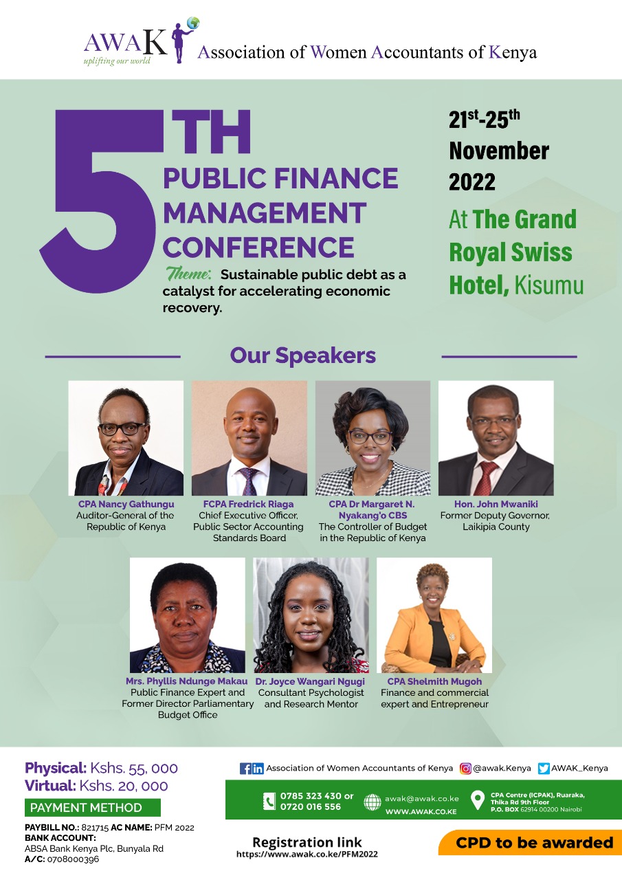 Flyer for the Public Finance Mangement Conference 2022