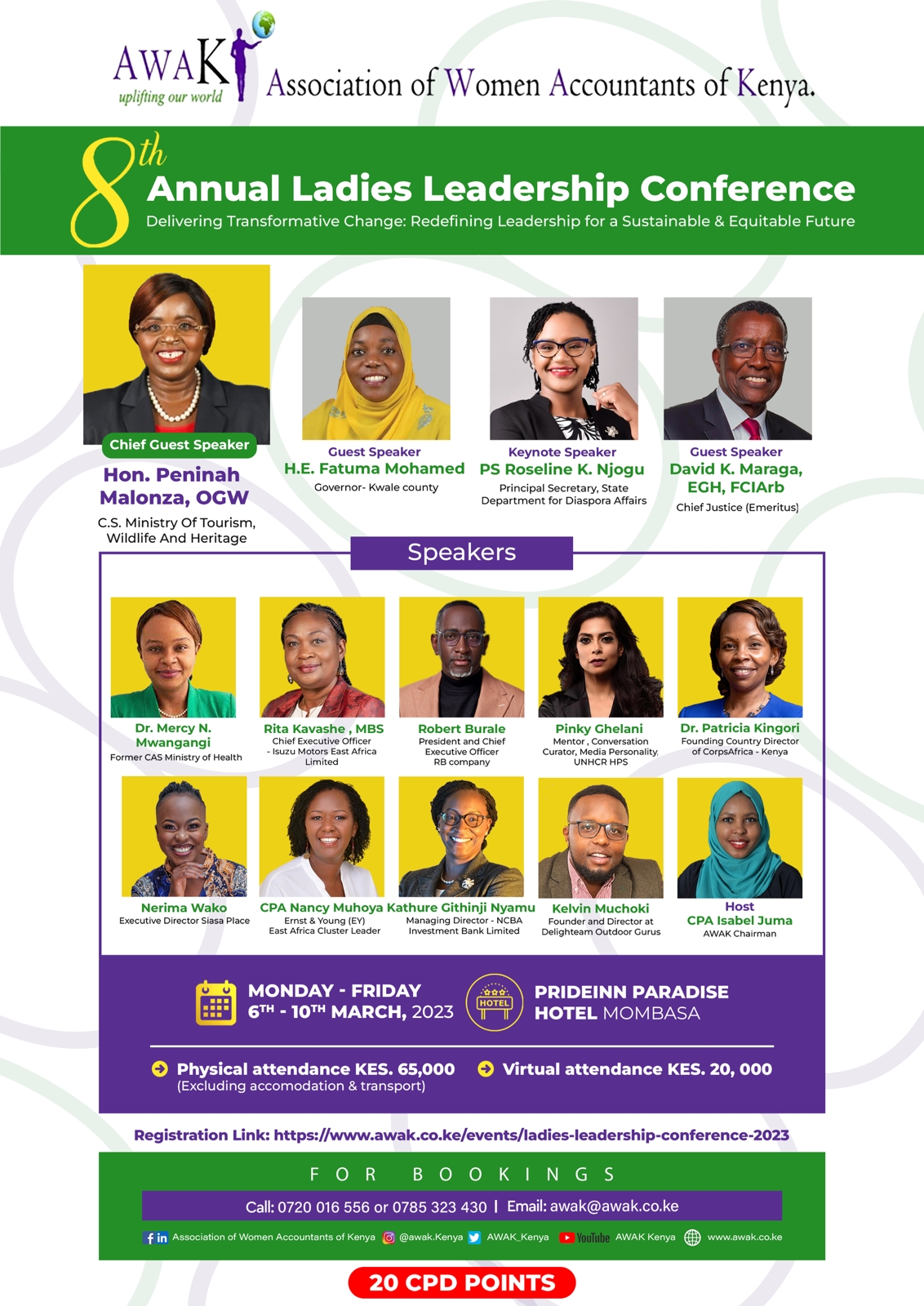 AWAK Ladies Leadership Conference 2023 flyer
